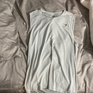 Gray gym shark cutoff size medium